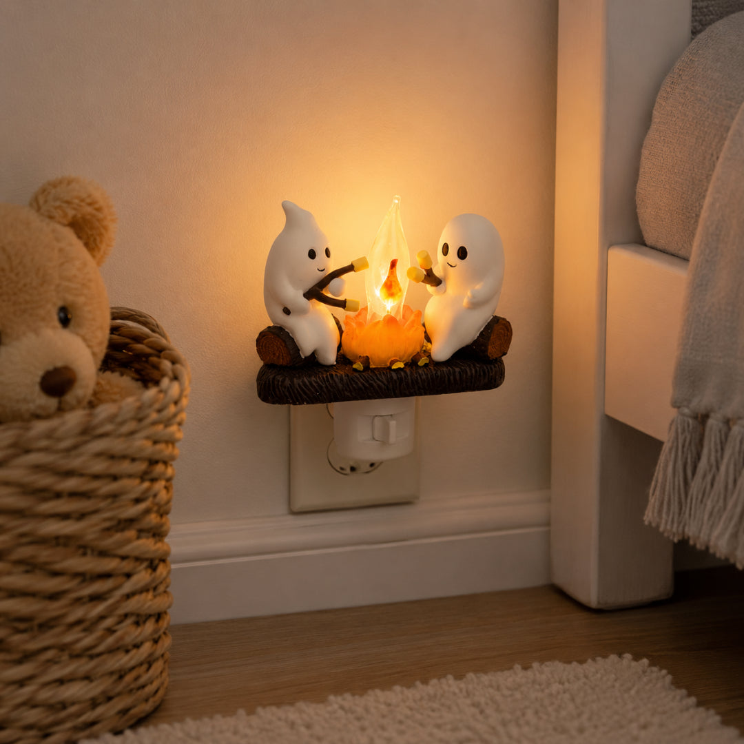 Halloween Decorations Night Light Ghost Wall Plug Decor