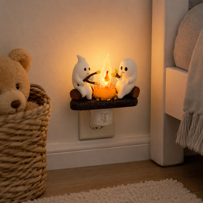 Halloween Decorations Night Light Ghost Wall Plug Decor