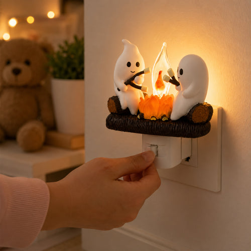 Halloween Decorations Night Light Ghost Wall Plug Decor