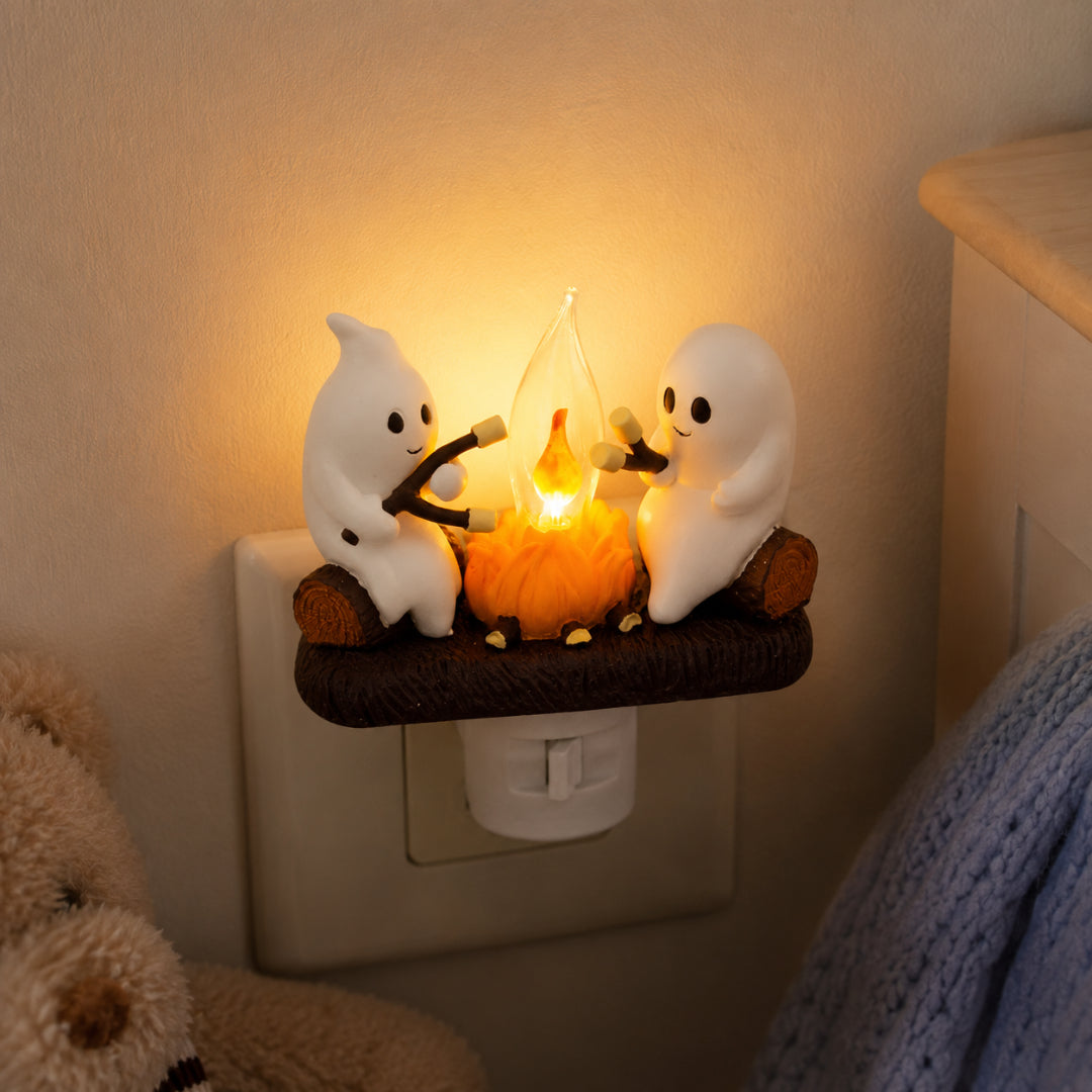Halloween Decorations Night Light Ghost Wall Plug Decor