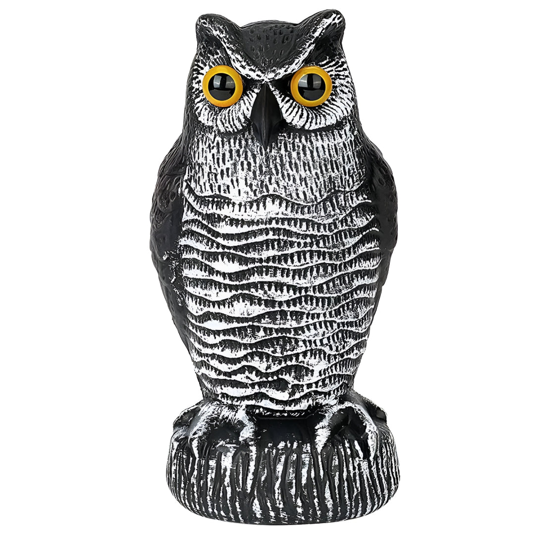 Halloween Decorations Owl Decoy Bird Repellent Garden Statue Set