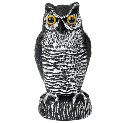 Halloween Decorations Owl Decoy Bird Repellent Garden Statue Set