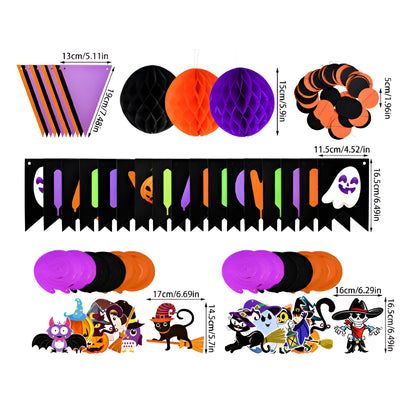 Halloween Decorations Party Banner Hanging Garland Set