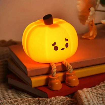 Halloween Decorations Pumpkin Soft Glow Night Light Bedside Lamp