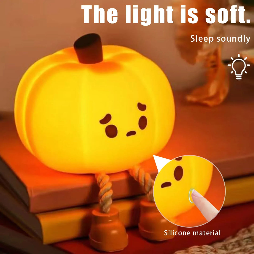 Halloween Decorations Pumpkin Soft Glow Night Light Bedside Lamp