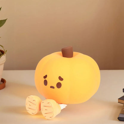 Halloween Decorations Pumpkin Soft Glow Night Light Bedside Lamp