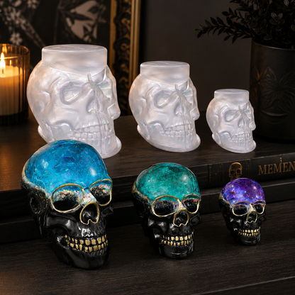 Halloween Decorations Skull Mold Resin Craft Casting Set