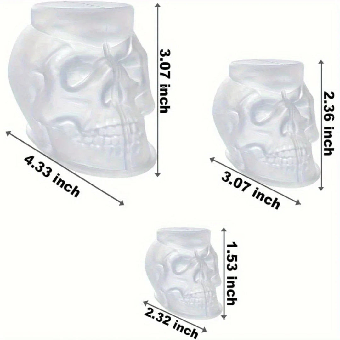 Halloween Decorations Skull Mold Resin Craft Casting Set
