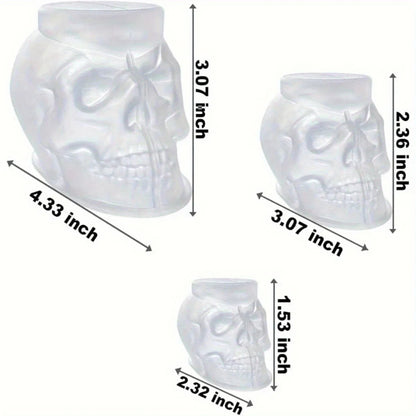 Halloween Decorations Skull Mold Resin Craft Casting Set