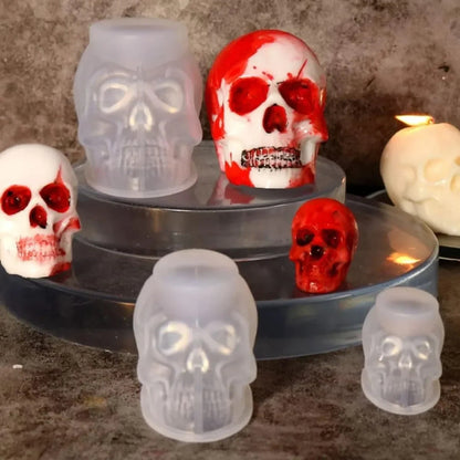 Halloween Decorations Skull Mold Resin Craft Casting Set