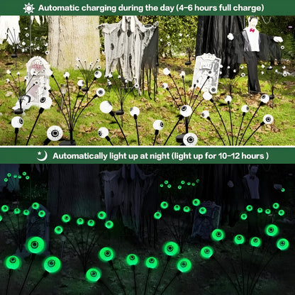 Halloween Decorations Solar Garden Lights Outdoor Pathway Set