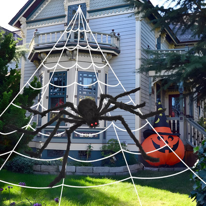 Halloween Decorations Spider Web Outdoor Yard Display