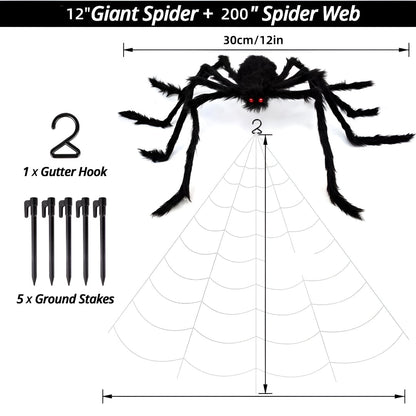 Halloween Decorations Spider Web Outdoor Yard Display