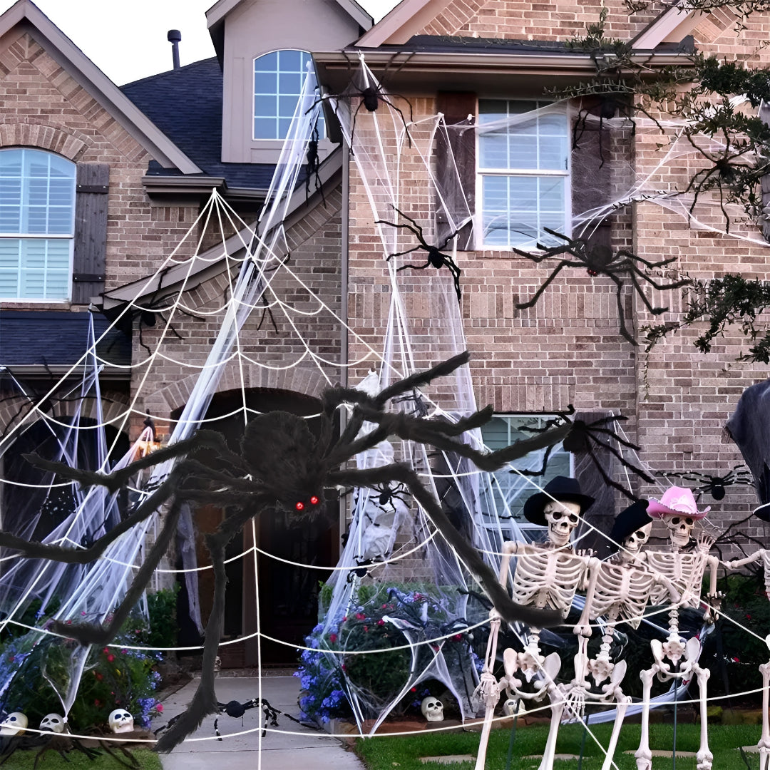Halloween Decorations Spider Web Outdoor Yard Display