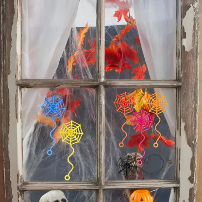 Halloween Decorations Sticky Spiderweb Classroom Party Favors