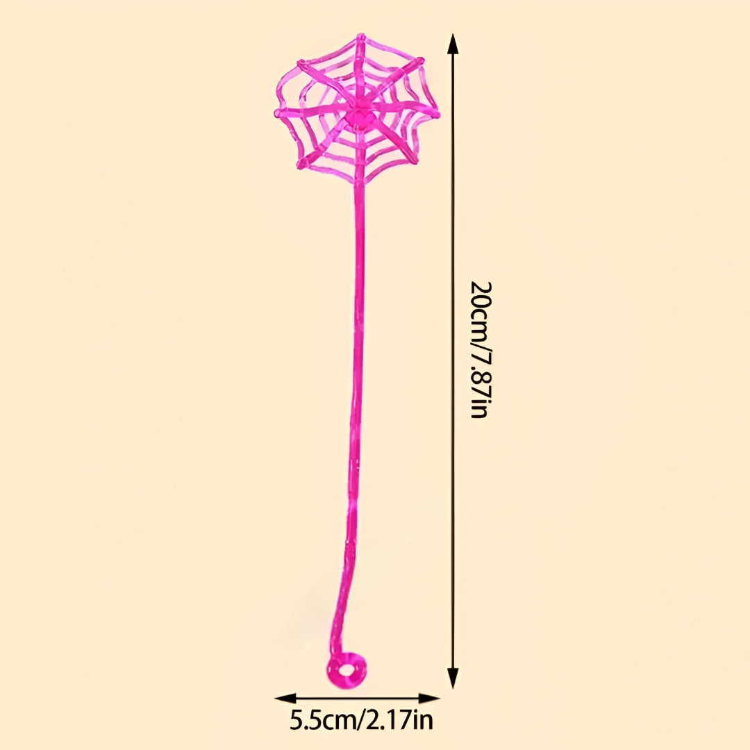 Halloween Decorations Sticky Spiderweb Classroom Party Favors