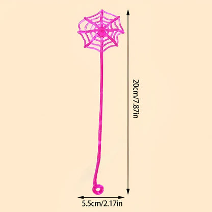 Halloween Decorations Sticky Spiderweb Classroom Party Favors