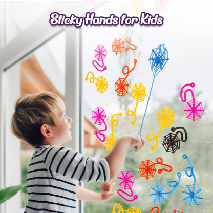 Halloween Decorations Sticky Spiderweb Classroom Party Favors