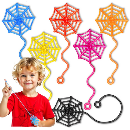 Halloween Decorations Sticky Spiderweb Classroom Party Favors