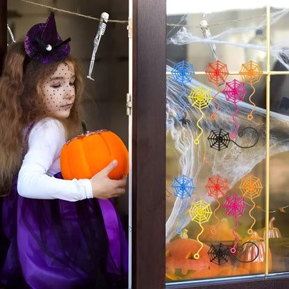 Halloween Decorations Sticky Spiderweb Classroom Party Favors