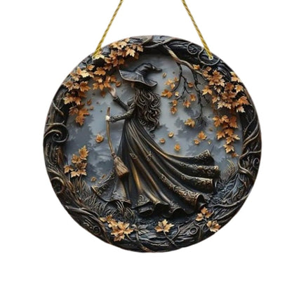 Halloween Decorations Wall Plaque Wooden Hanging Decor