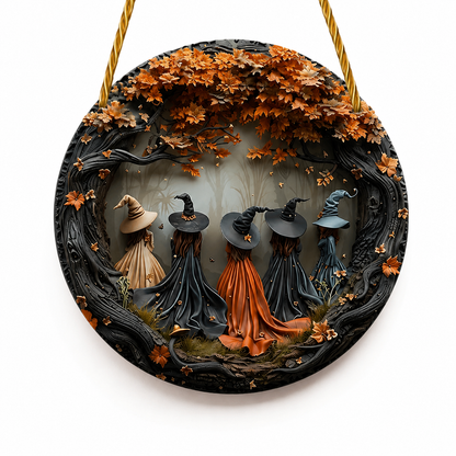 Halloween Decorations Wall Plaque Wooden Hanging Decor