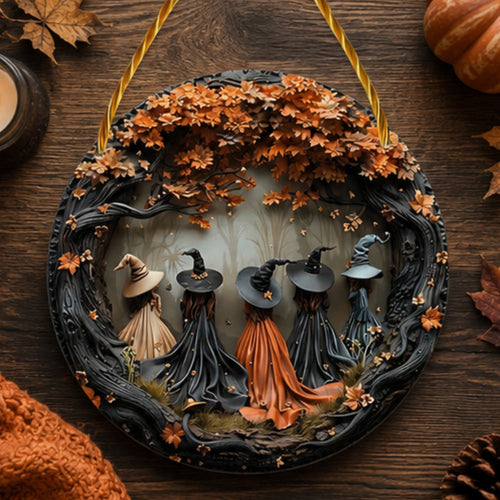 Halloween Decorations Wall Plaque Wooden Hanging Decor