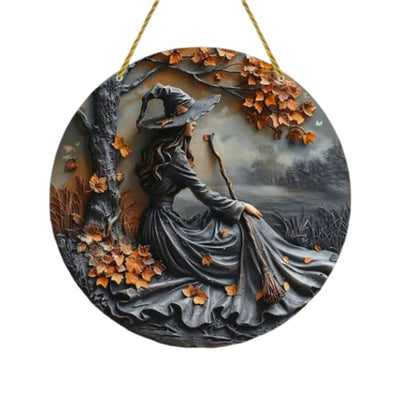 Halloween Decorations Wall Plaque Wooden Hanging Decor