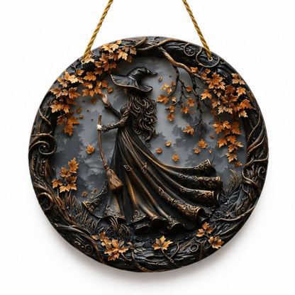 Halloween Decorations Wall Plaque Wooden Hanging Decor