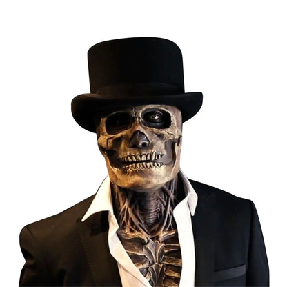 Halloween Mask Skeleton Skull Moving Costume Accessory
