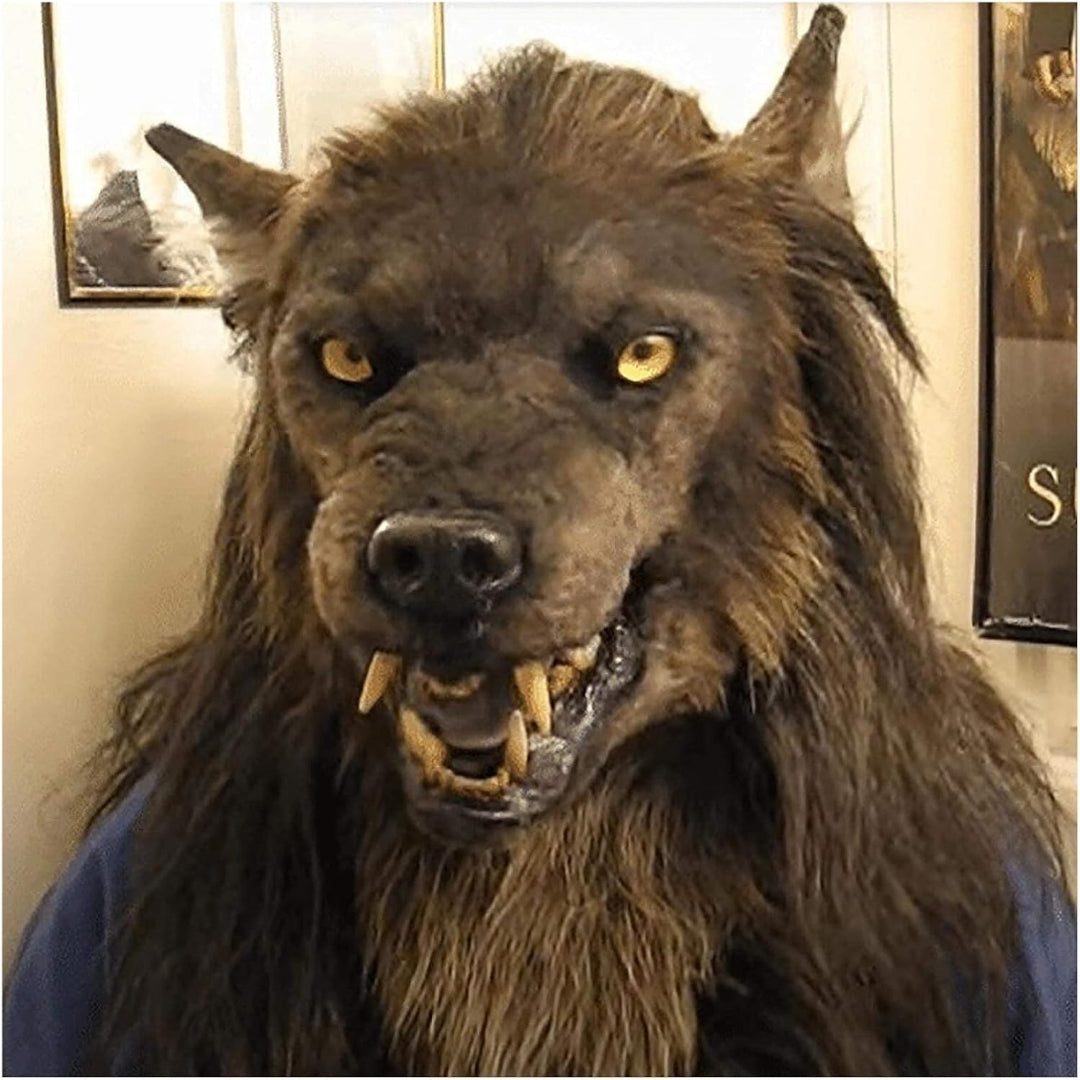 Halloween Mask Wolf Costume Full Face Werewolf Party Accessory