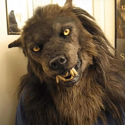 Halloween Mask Wolf Costume Full Face Werewolf Party Accessory