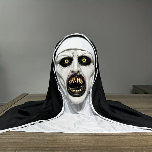 Mask Halloween Costumes Female Nun Latex