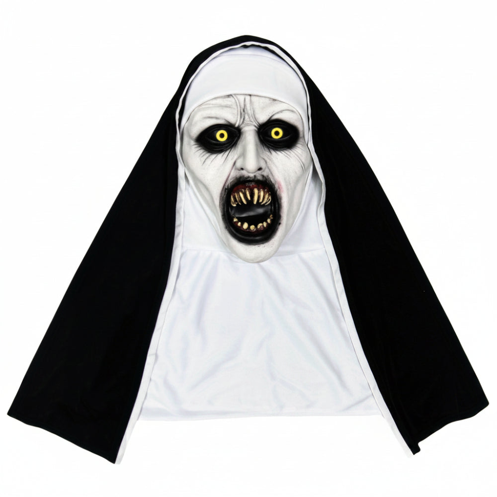 Mask Halloween Costumes Female Nun Latex