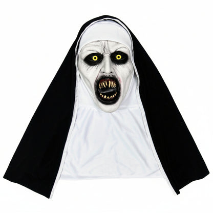 Mask Halloween Costumes Female Nun Latex
