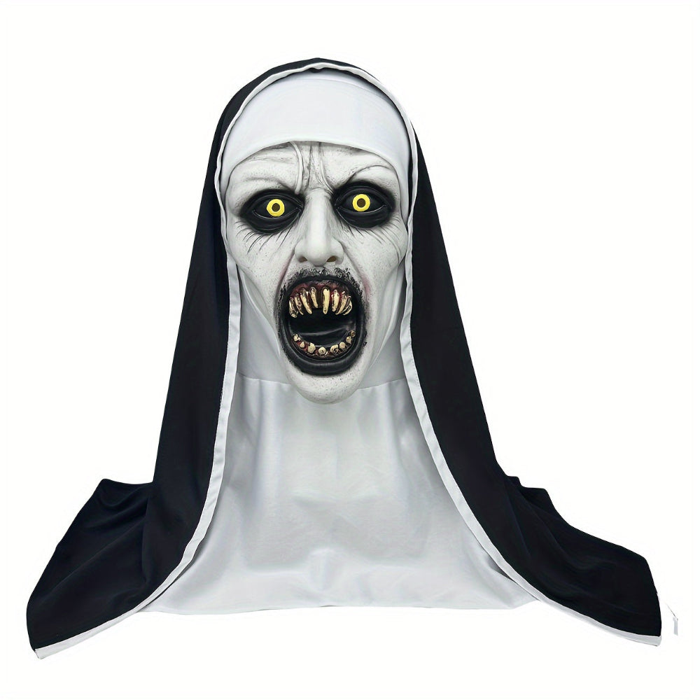 Mask Halloween Costumes Female Nun Latex