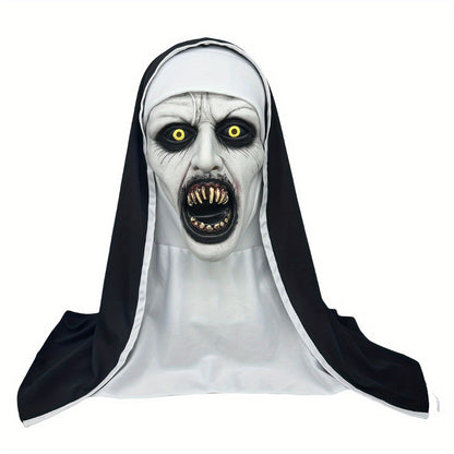 Mask Halloween Costumes Female Nun Latex