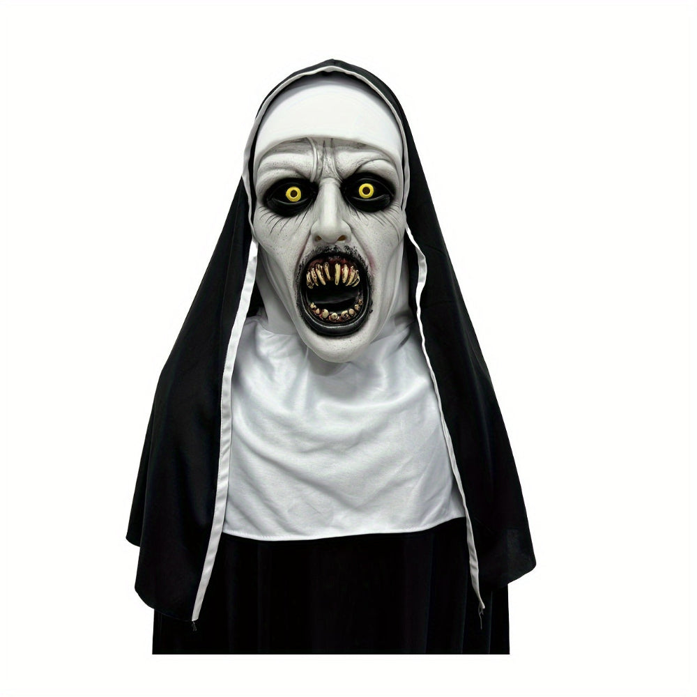 Mask Halloween Costumes Female Nun Latex