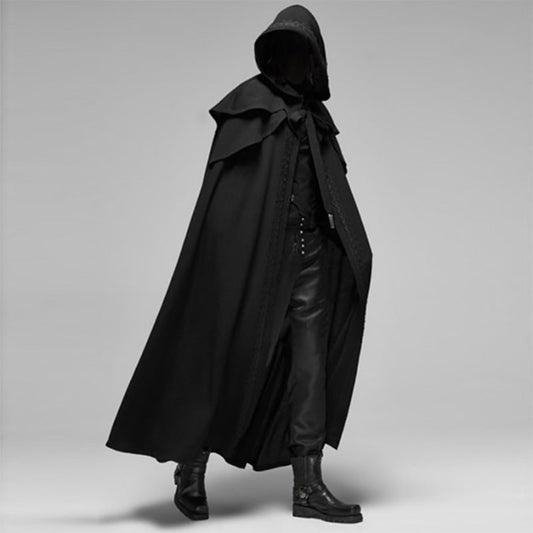 Halloween Costume Hooded Cape Long Dramatic Gothic Cape