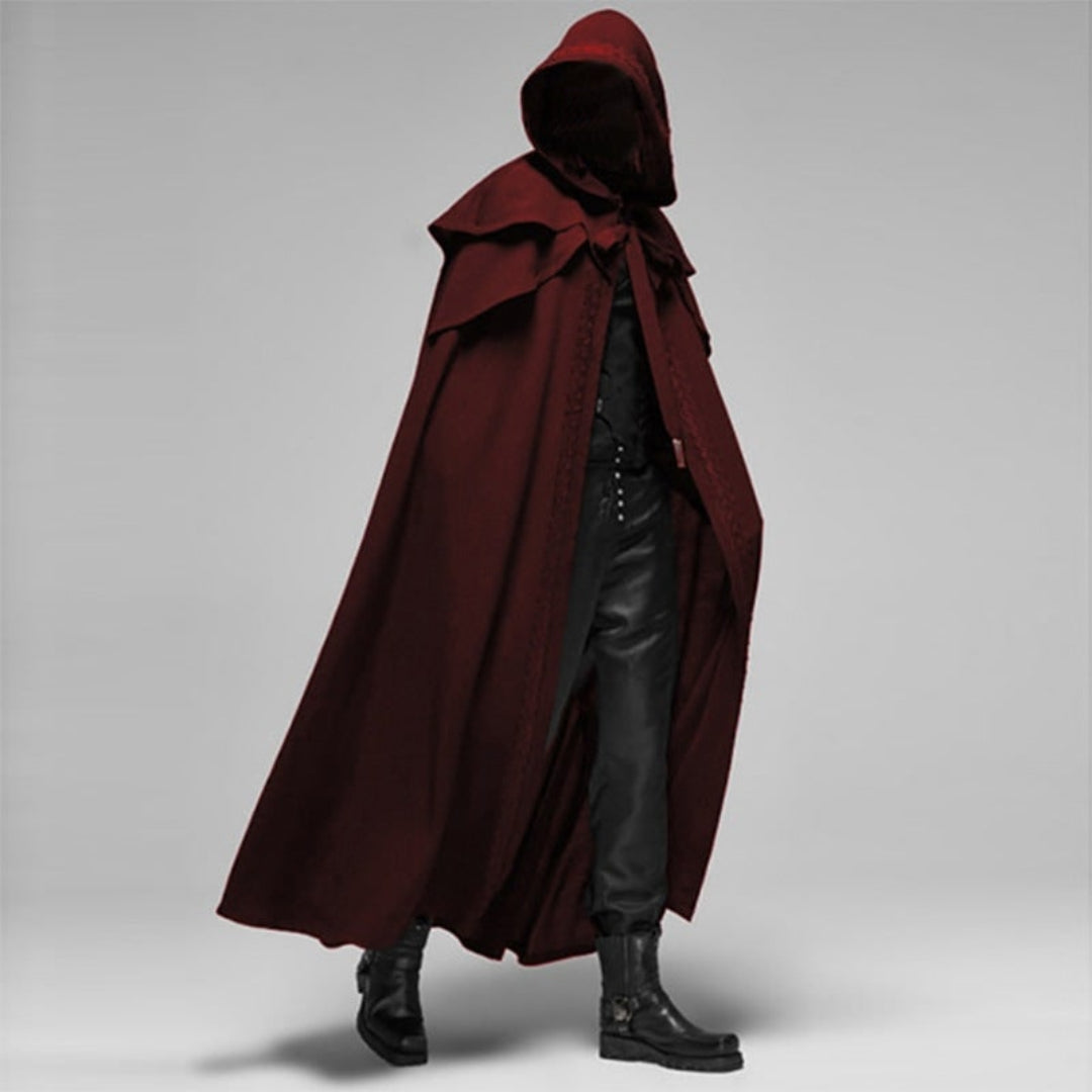 Halloween Costume Hooded Cape Long Dramatic Gothic Cape