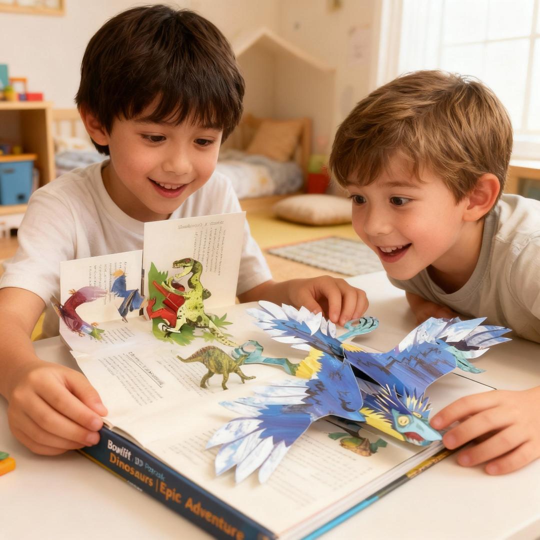 Interactive Book Pop Up Dinosaur 3D Storybook