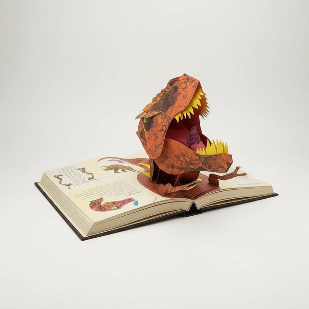 Interactive Book Pop Up Dinosaur 3D Storybook
