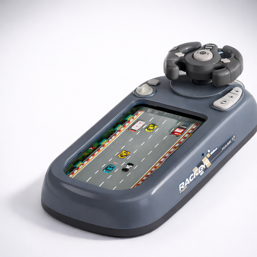 Carros de juguete para niños consola interactiva de carreras con volante