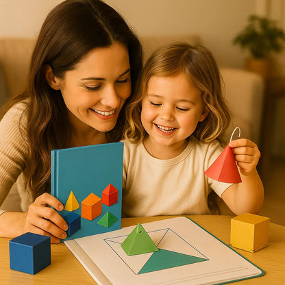 Interactive Geometry Workbook Kids Learning Shapes and Numbers 1
