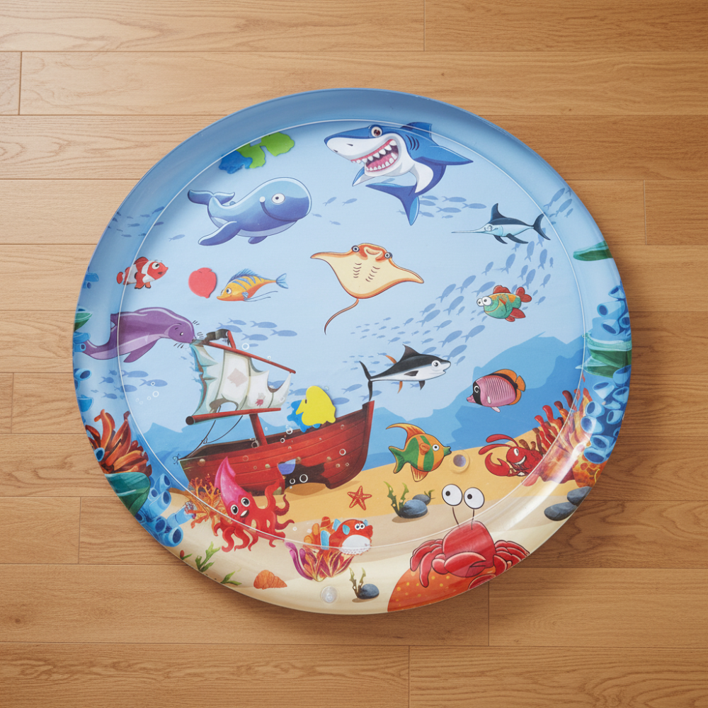 Baby Sensory Toys Water Play Mat Inflatable Activity Toy