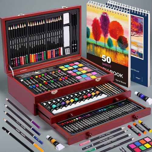 Künstlerbedarf Kinder Zeichnen Holzset Kreativ