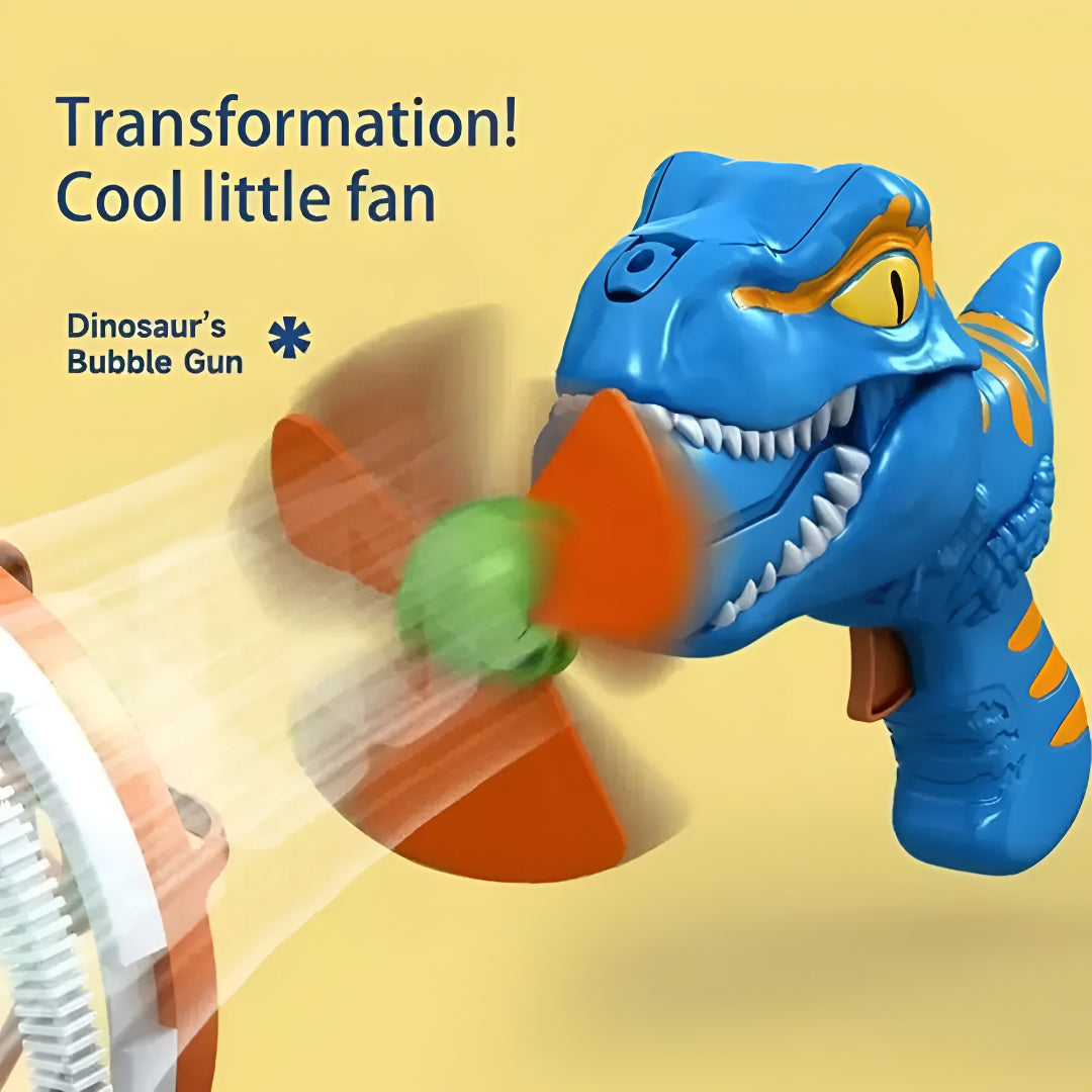 Kids Bubble Machine Blower Gun Dinosaur Party Play Toy