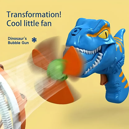 Kids Bubble Machine Blower Gun Dinosaur Party Play Toy