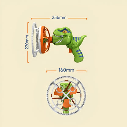 Kids Bubble Machine Blower Gun Dinosaur Party Play Toy