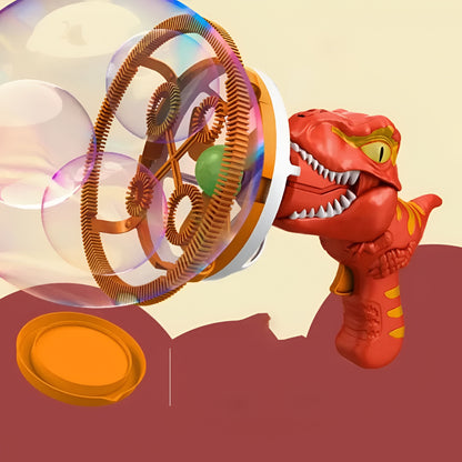 Kids Bubble Machine Blower Gun Dinosaur Party Play Toy